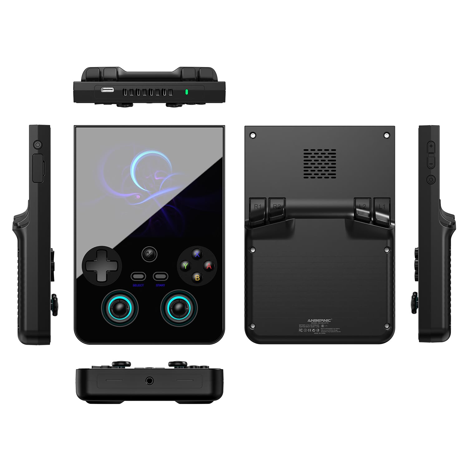 جهاز ألعاب محمول ANBERNIC RG477V بنظام أندرويد | معالج Dimensity 8300 الرائد | شاشة لمس عالية الدقة 4.7 بوصة | يدعم محاكاة PS2/3DS | عصا تحكم RGB | واي فاي 6E